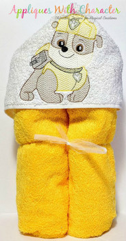 Pup Patrol Rubble Bean Stitch Design Pup Patrol Rubble Bean Stitch Design