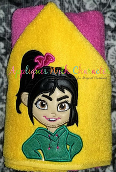 Wrecker Ralph Vanellope Bust Applique Design Wrecker Ralph Vanellope Bust Applique Design