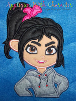 Wrecker Ralph Vanellope Bust Applique Design Wrecker Ralph Vanellope Bust Applique Design