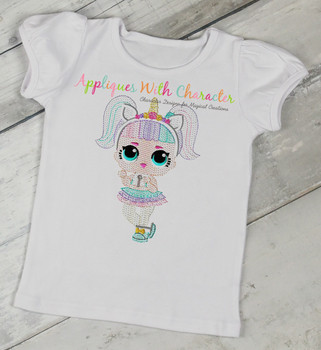 Unicorn Doll Bean Stitch Embroidery Design Unicorn Doll Bean Stitch Embroidery Design