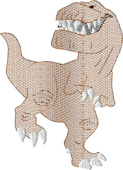 Butch Good Dinosaur T- Rex Bean Stitch Design Butch Good Dinosaur T- Rex Bean Stitch Design