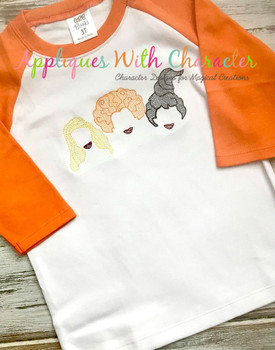 Halloween Sister Three Hocus Pocus Bean Stitch Design Halloween Sister Three Hocus Pocus Bean Stitch Design