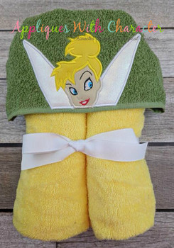 Tinkerbelle Peeker with Wings Applique Design Tinkerbelle Peeker with Wings Applique Design