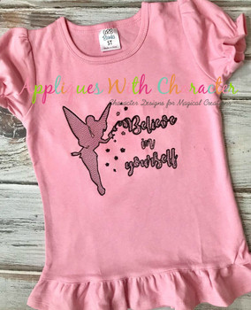 Tinkerbelle Believe in Yourself Bean Stitch Design Tinkerbelle Believe in Yourself Bean Stitch Design