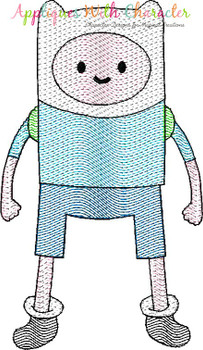 Finn and Jake's Finn Bean Stitch Design Finn and Jake's Finn Bean Stitch Design
