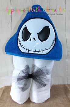 NIghtmare Before Christmas Jack Skeleton Peeker Applique Design NIghtmare Before Christmas Jack Skeleton Peeker Applique Design