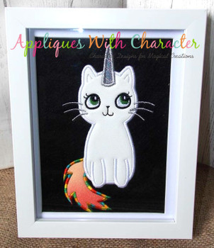 Caticorn Cat/Unicorn Applique Design Caticorn Cat/Unicorn Applique Design