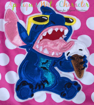 Stitch Ice Cream Applique Design Stitch Ice Cream Applique Design