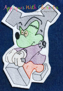 Halloween Mr Mouse Frankenstein Bean Stitch Design Halloween Mr Mouse Frankenstein Bean Stitch Design