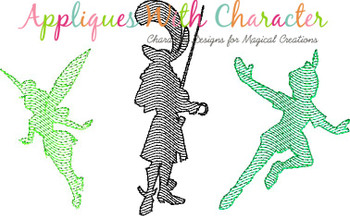 Peter Pan Captain Hook Tinkerbell Bean Stitch Design Peter Pan Captain Hook Tinkerbell Bean Stitch Design