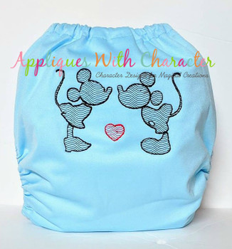Mr. Mouse & Miss Mouse Love Bean Stitch Design Mr. Mouse & Miss Mouse Love Bean Stitch Design