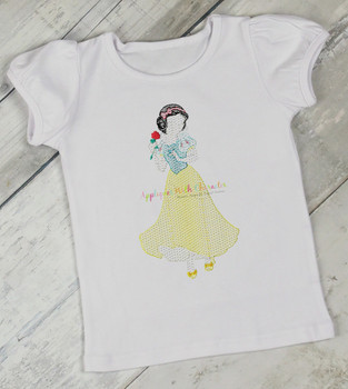 Snow Girl Full Body Bean Stitch Design Snow Girl Full Body Bean Stitch Design