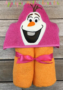 Frozen Olaf Snowman Peeker Applique Design Frozen Olaf Snowman Peeker Applique Design