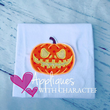 Halloween Pumpkin Applique Design Halloween Pumpkin Applique Design