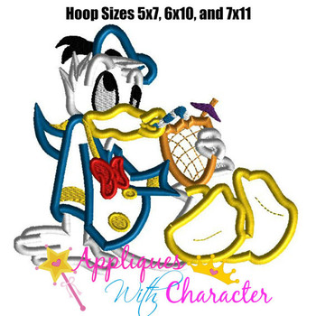 Hawaiian Don Duck Beach Applique Design Hawaiian Don Duck Beach Applique Design