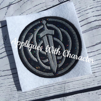 Bravery Movie Crest Applique Design Bravery Movie Crest Applique Design