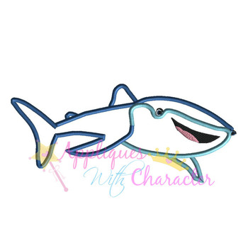 Dorie Whale Shark Movie Applique Design Dorie Whale Shark Movie Applique Design