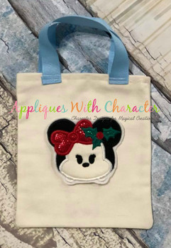 Christmas Miss Mouse Tsum Tsum Applique Design Christmas Miss Mouse Tsum Tsum Applique Design
