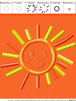 Smiling Sun Applique Design Smiling Sun Applique Design