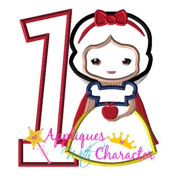 Snow Girl Cutie ONE Applique Design Snow Girl Cutie ONE Applique Design