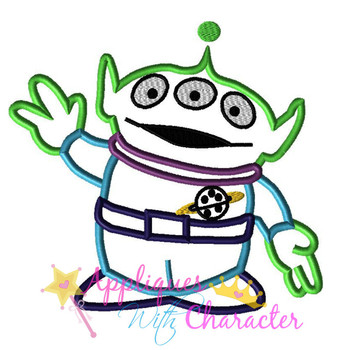 Toy Story Alien Toy Applique Design Toy Story Alien Toy Applique Design