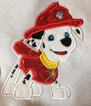 Pup Patrol Marshill Applique Design Pup Patrol Marshill Applique Design