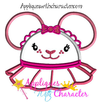 Lamby Mr Mouse Head Applique Design Lamby Mr Mouse Head Applique Design