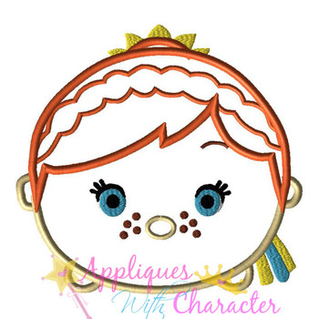 Frozen Anna Summer Tsum Tsum Applique Design Frozen Anna Summer Tsum Tsum Applique Design