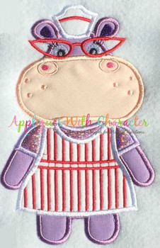 Doc McStuffins Hallie Hippo Applique Design Doc McStuffins Hallie Hippo Applique Design