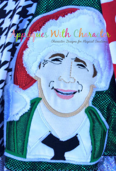 Christmas Vacation Clark Bust Applique Design Christmas Vacation Clark Bust Applique Design