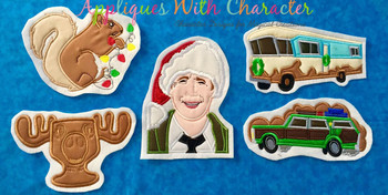 Christmas Vacation Movie Applique 5 Design Set Christmas Vacation Movie Applique 5 Design Set