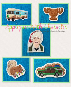 Christmas Vacation Movie Applique 5 Design Set Christmas Vacation Movie Applique 5 Design Set