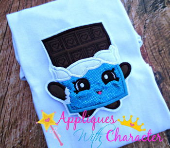 Shopikins Cheeky Chocolate Applique Design Shopikins Cheeky Chocolate Applique Design