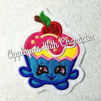 Shopikins Yummy Cupcake Applique Design Shopikins Yummy Cupcake Applique Design