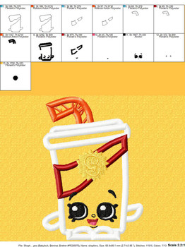 Shopikins Soda Pop Applique Design Shopikins Soda Pop Applique Design