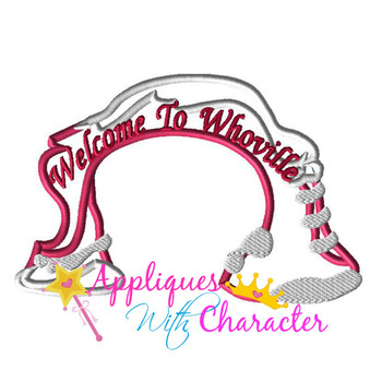 Grinchy Whoville Sign Applique Design Grinchy Whoville Sign Applique Design