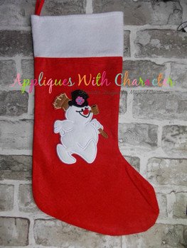 Christmas Frosty Snowman Applique Design Christmas Frosty Snowman Applique Design