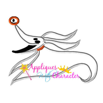 Nightmare Before Christmas Zero Applique Design Nightmare Before Christmas Zero Applique Design