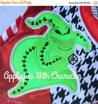 Nightmare Before Christmas Oogie Boogie Applique Design Nightmare Before Christmas Oogie Boogie Applique Design