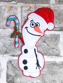 Frozen Olaf Snowman Christmas Applique Design Frozen Olaf Snowman Christmas Applique Design