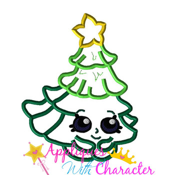 Shopikins Christmas Tree Applique Design Shopikins Christmas Tree Applique Design