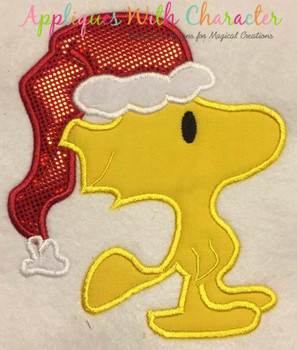 Peanuts Christmas Bird Applique Design Peanuts Christmas Bird Applique Design