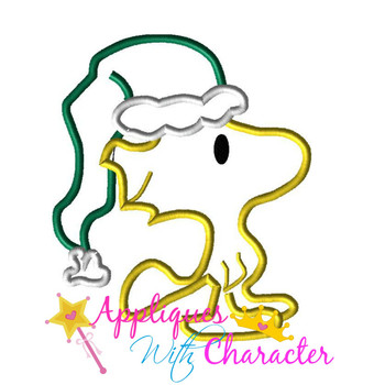 Peanuts Christmas Bird Applique Design Peanuts Christmas Bird Applique Design