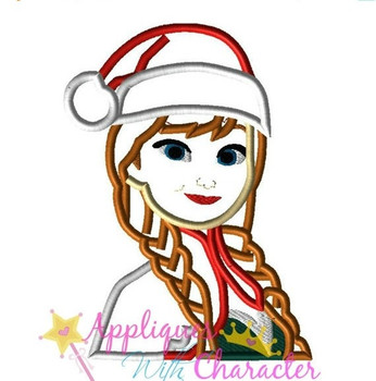 Frozen Anna Christmas Applique Design Frozen Anna Christmas Applique Design