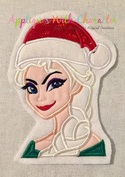 Frozen Elsa Christmas Applique Design Frozen Elsa Christmas Applique Design