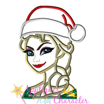 Frozen Elsa Christmas Applique Design Frozen Elsa Christmas Applique Design
