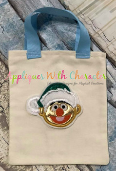 Christmas Ernie Monster Applique Design Christmas Ernie Monster Applique Design