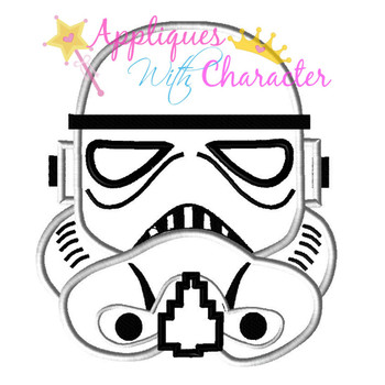Stormtrooper Helmet Applique Design Stormtrooper Helmet Applique Design