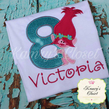 Pop Troll Eight Applique Design Pop Troll Eight Applique Design