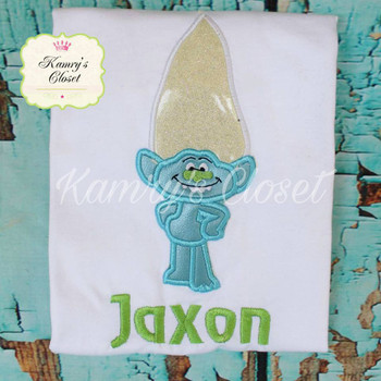 Troll Movie Guy Diamond Applique Design Troll Movie Guy Diamond Applique Design